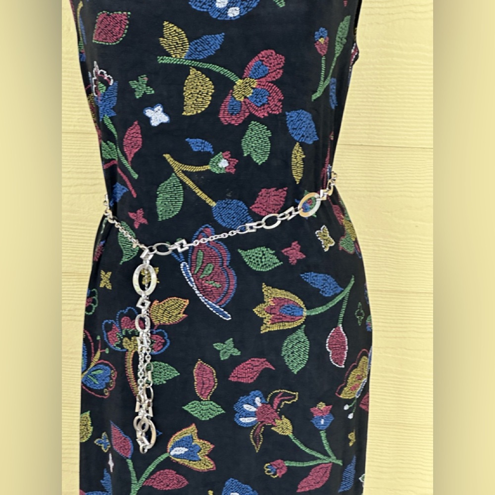 Lia Sophia Silver Chain Convertible Necklace or Belt 44” Statement